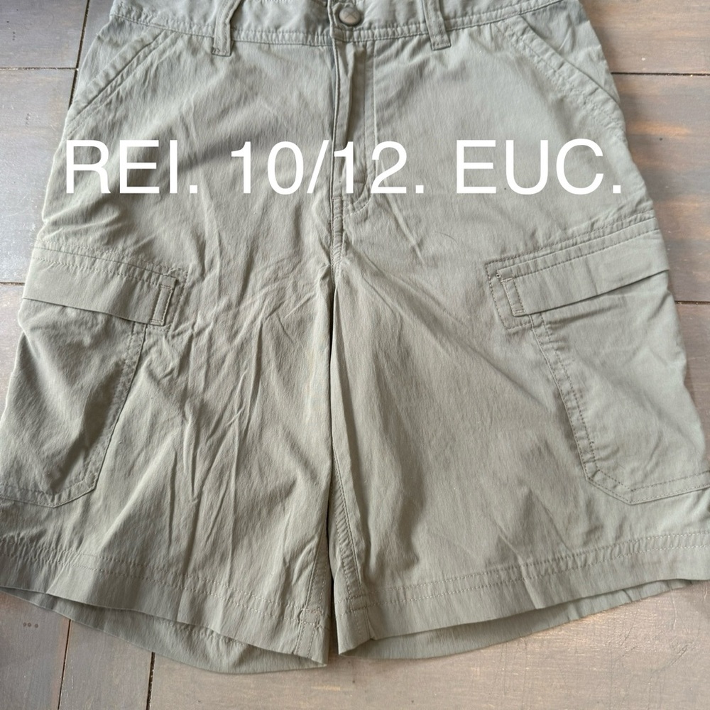 REI Olive Green Outdoor Shorts